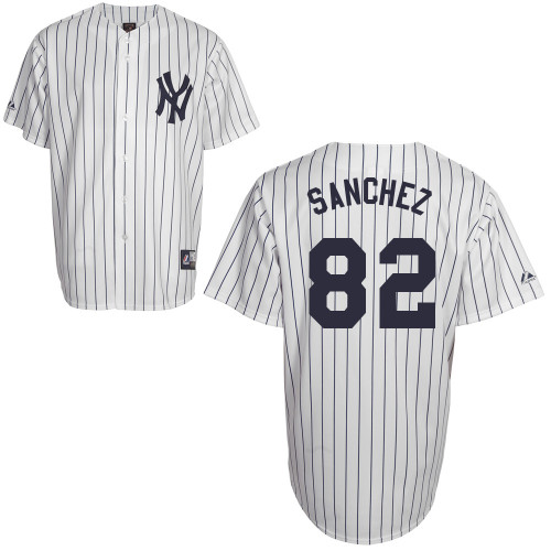 Gary Sanchez #82 Youth Baseball Jersey-New York Yankees Authentic Home White MLB Jersey